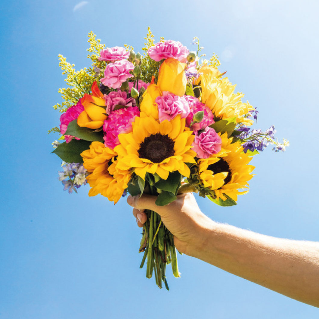 summer at field of flowers