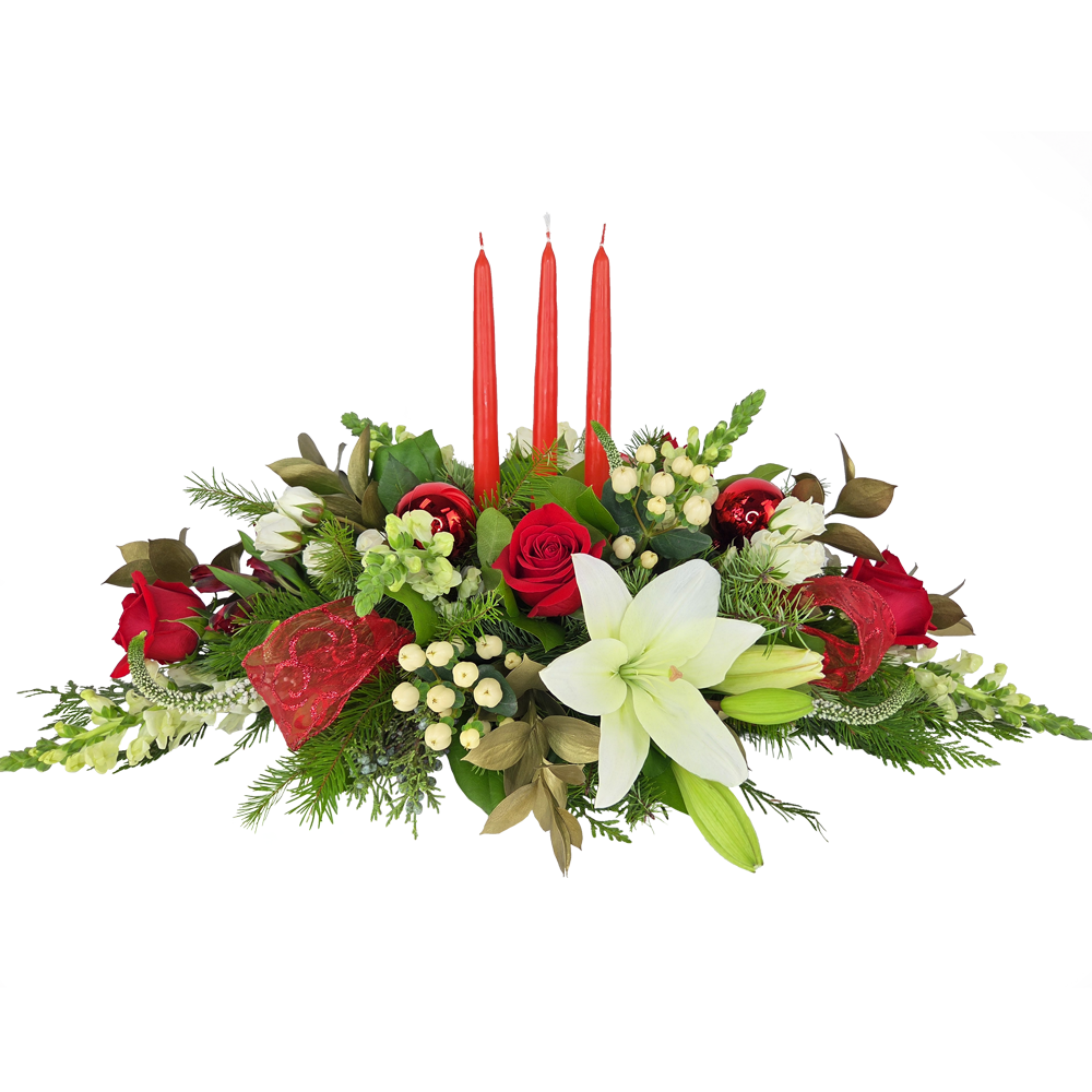 oblong christmas centerpiece