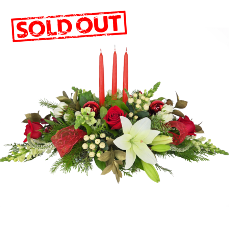 oblong christmas centerpiece